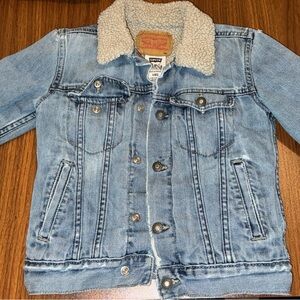 Levi's Kids Light Blue Denim Jacket with Fleece Lining